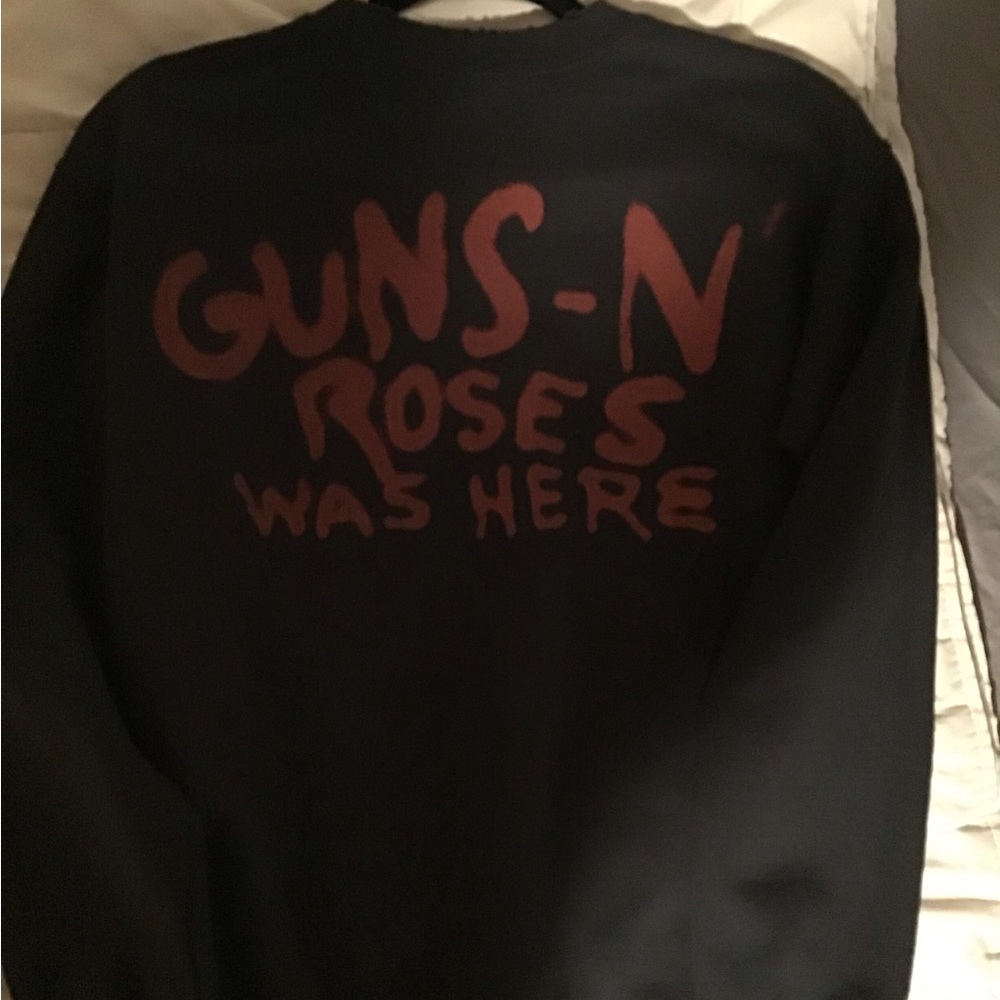 MADEWORN GUNS & ROSES unisex crewneck sweatshirt size XS - Picture 2 of 3